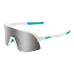 Gafas de ciclismo 100% S3 Polished Black HiPER Polarized Lavender Mirror