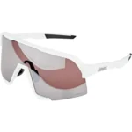 Gafas de ciclismo 100% S3 Matte White HiPER Silver Mirror Lens