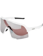 Gafas de ciclismo 100% S3 Matte White HiPER Silver Mirror Lens