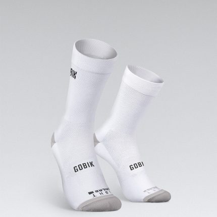 Gobik Iro 2.0 White Logo calcetines de ciclismo 2027