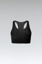 Detalle del sujetador deportivo Gobik Crux Jet Black