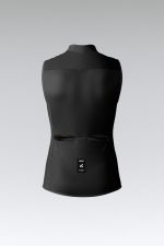 Detalle del chaleco Gobik Prime Ink Black mujer