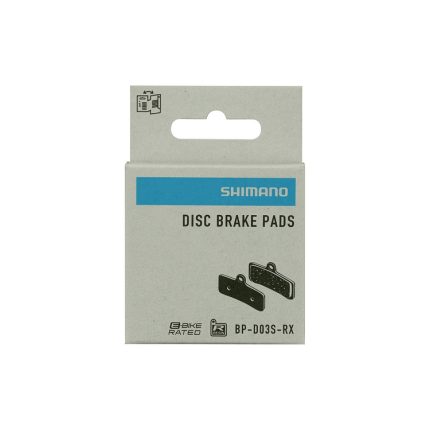 Pastillas de freno Shimano D03S-RX resina vista 2