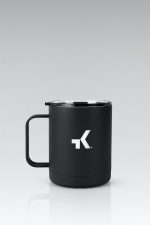 Detalle de la taza metálica Gobik Mugen Black