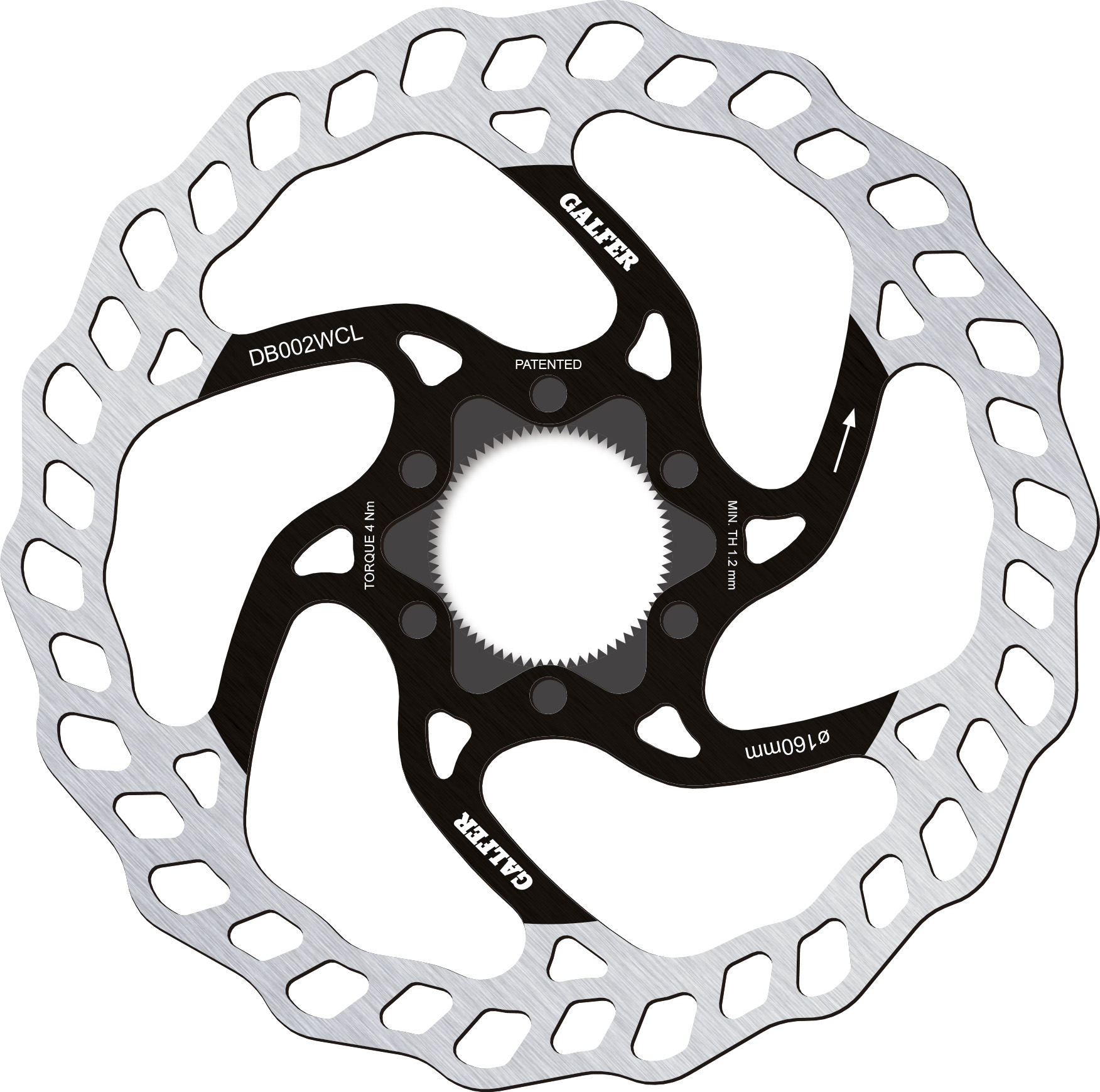 Disco de freno Galfer Disc Wave Center Lock 1,8 mm Disco de freno Galfer Disc Wave Center Lock 1,8 mm