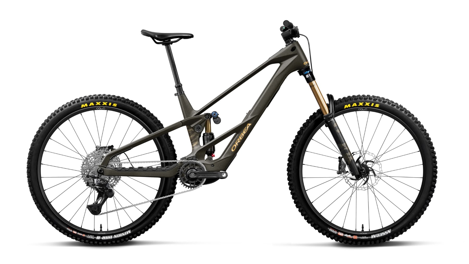 Orbea Wild LT M10 Magic Gold 2027, vista lateral