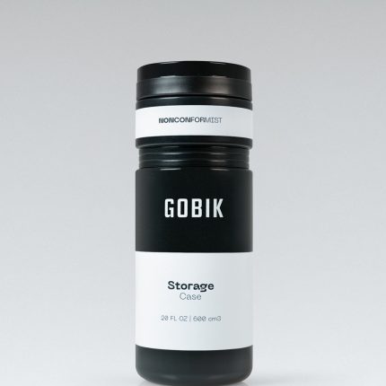 Detalle del bidón portaherramientas Gobik Byasi Onyx 600 ml